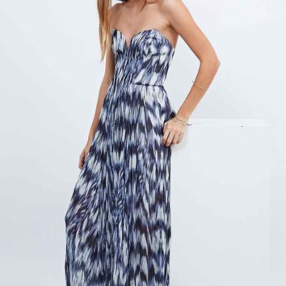 Urban Outfitters Dresses & Skirts - UO Kimchi Daydream Blue Strapless Maxi Dress